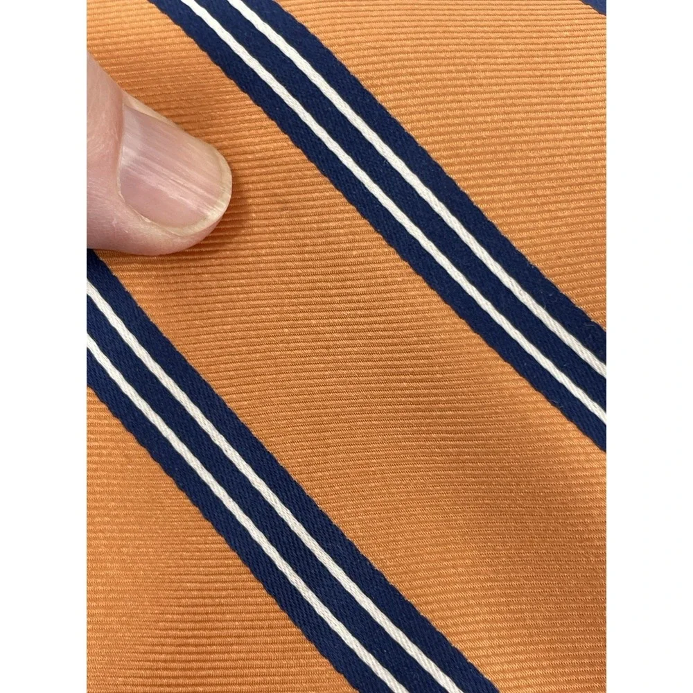Tommy Hilfiger Orange White Blue Stripe 3.25